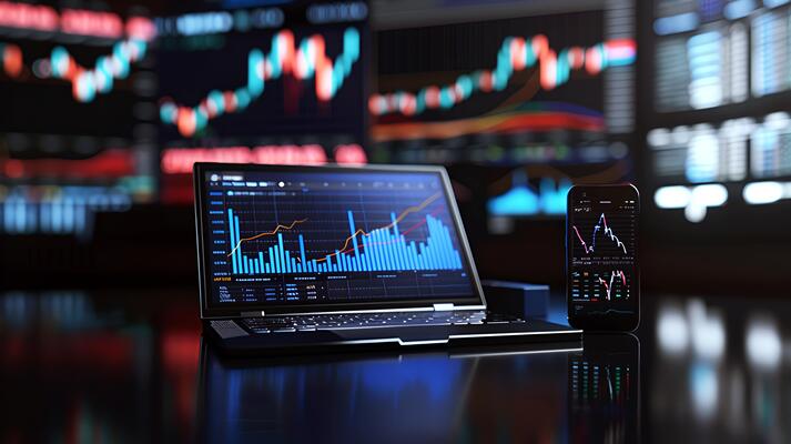 Tampilan antarmuka platform trading Quotex di laptop